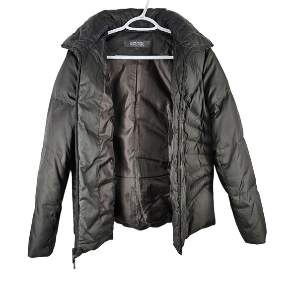 Kenneth Cole Reaction Down Feather Jacket Womens Size L Insulated Quilted Puffer - Picture 2 of 7